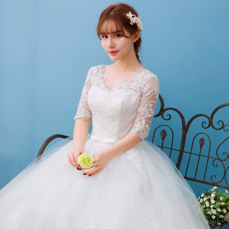 可爱新娘穿着婚纱_可爱新娘装_新娘妆可爱