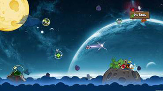 愤怒的小鸟太空_太空小鸟游戏_太空小鸟愤怒表情包